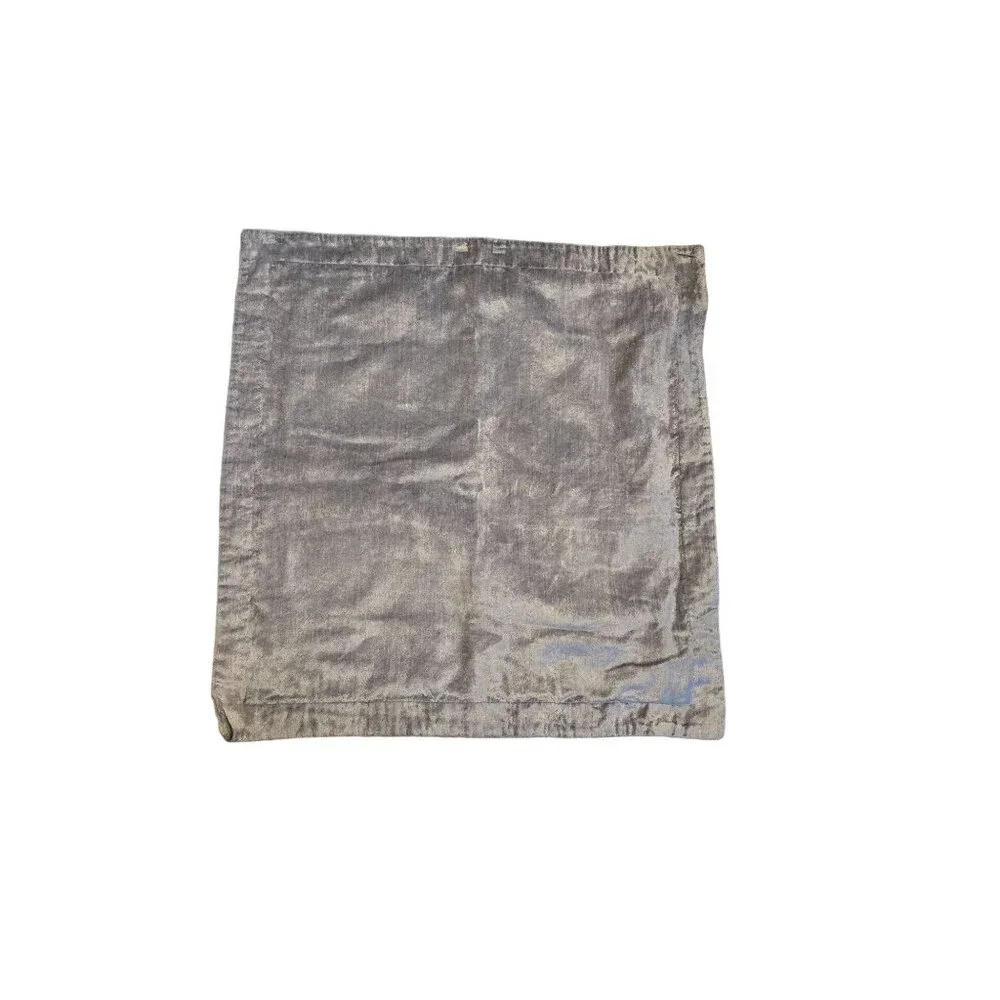 Villa Silver-Blue Luxury Velvet‎ Pillow Cover 20x20